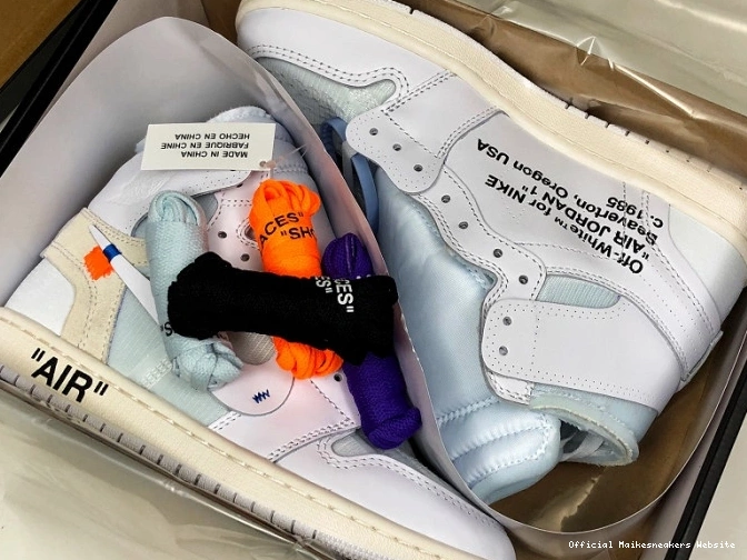 Official Maikesneakers Retro AQ0818-100 White Air High Off-White Jordan 1 0813